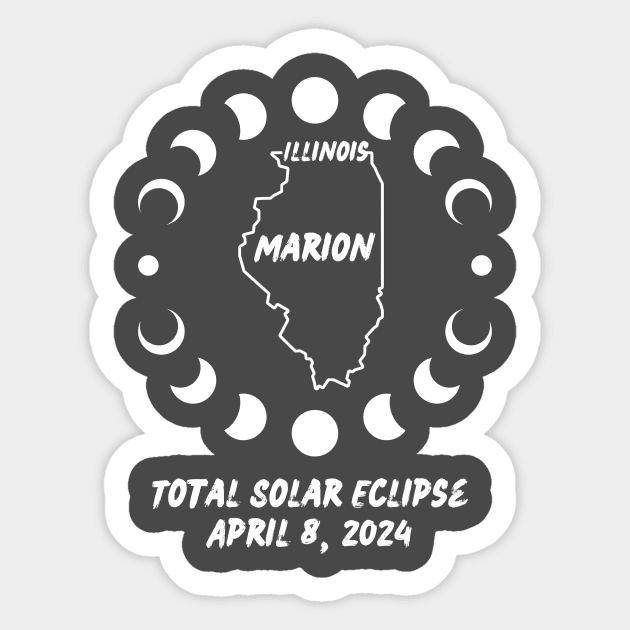 Illinois Total Solar Eclipse 2024 Sticker by Total Solar Eclipse